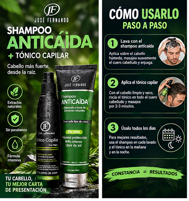 Shampoo + Tonico que rejuvenece tu cuero cabelludo