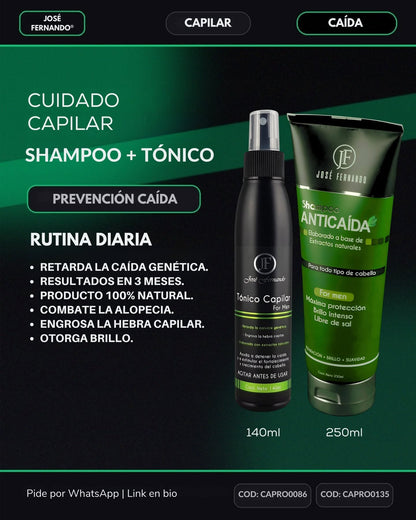 Shampoo + Tonico que rejuvenece tu cuero cabelludo